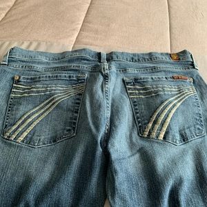 7 for all Mankind wide leg jeans